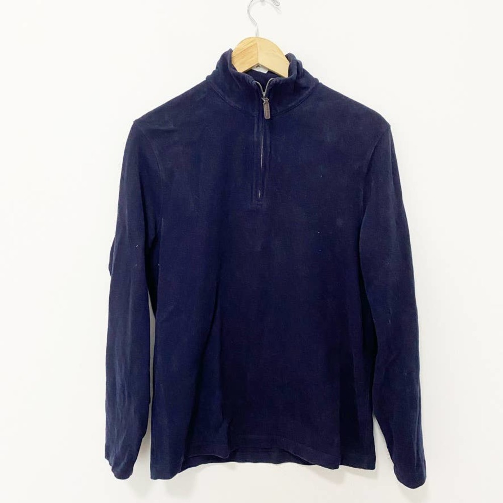 J. Crew Mercantile Men's Blue Quarter Zip Sweater Size Small